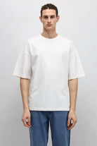 Basic Oversize Bisiklet Yaka Tişört