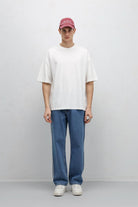 Basic Oversize Bisiklet Yaka Tişört
