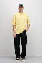 Basic Oversize Bisiklet Yaka Tişört