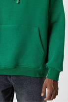 Basic Oversize Kapüşonlu Cep Detaylı Sweatshirt