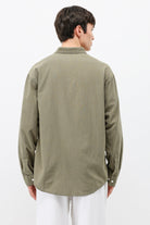 Basic Oversize Pamuk Keten Gömlek