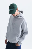 Basic Oversize Yıkamalı Hoodie
