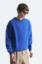 Basic Oversize Yıkamalı Sweatshirt