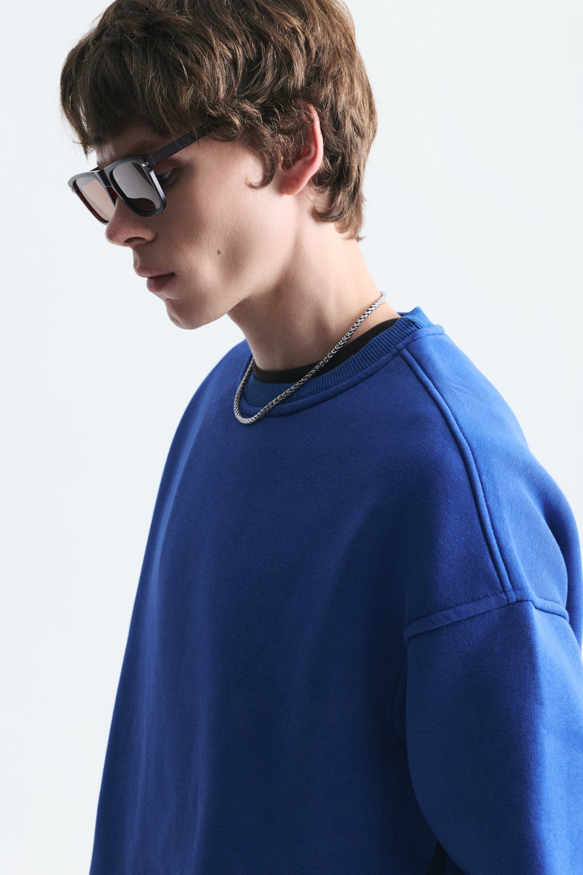 Basic Oversize Yıkamalı Sweatshirt