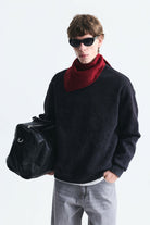 Basic Oversize Yıkamalı Sweatshirt