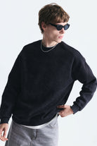 Basic Oversize Yıkamalı Sweatshirt