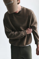 Basic Oversize Yıkamalı Sweatshirt