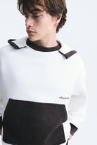 Blok Renkli Oversize Sweatshirt