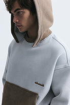 Blok Renkli Oversize Sweatshirt