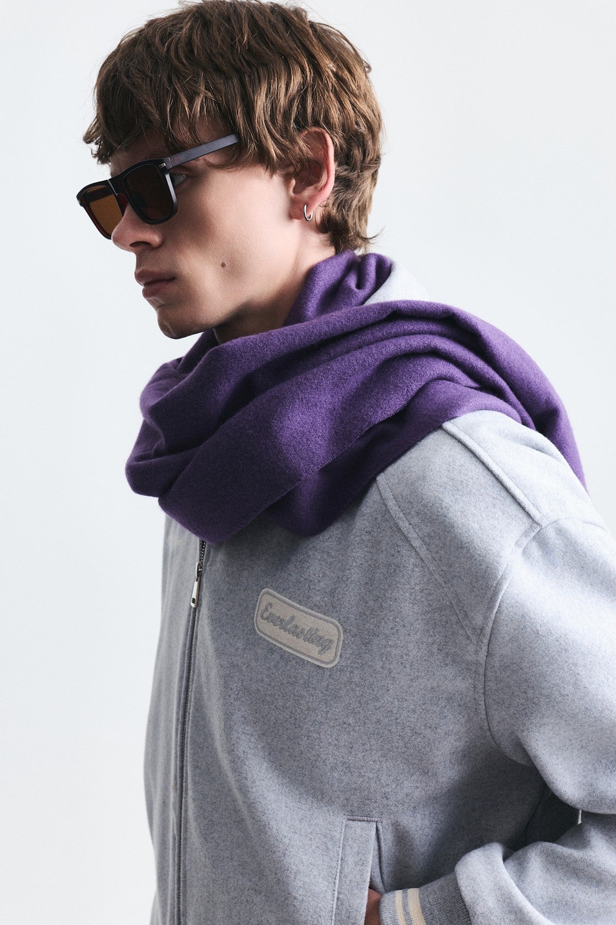 Boxy Fit Baskılı Mont