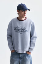 Boxy Fit Baskılı Sweatshirt