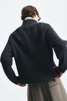 Fermuar Kapama Dik Yaka Sweatshirt