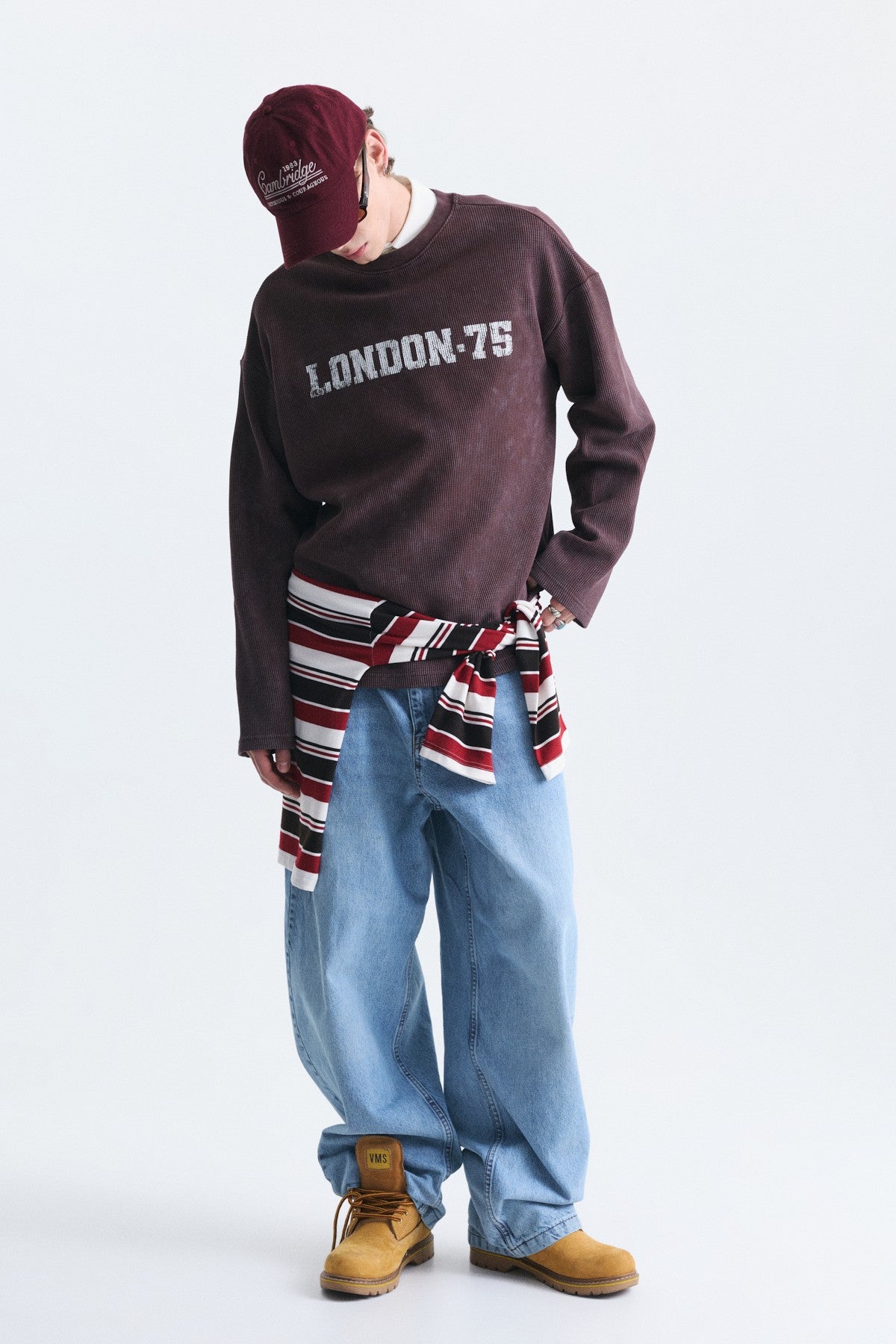 Dokulu London Baskılı Sweatshirt