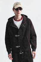 Oversize Klips Kapama Sweatshirt Takım