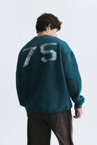 Miami Baskılı Bisiklet Yaka Sweatshirt