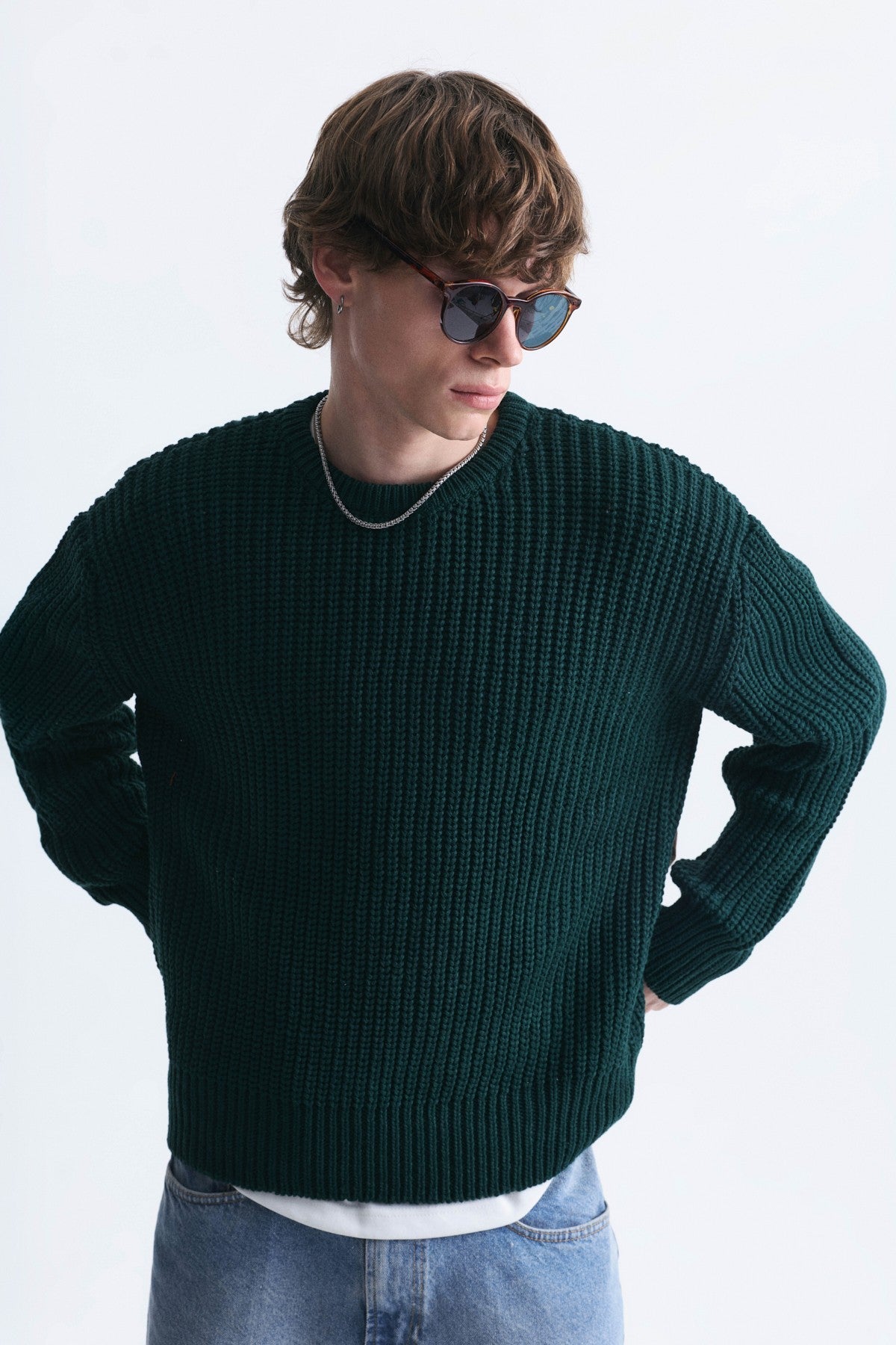 Oversize Basic Triko Kazak