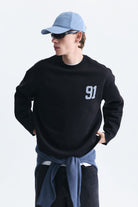 Oversize Baskılı Sweatshirt