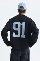 Oversize Baskılı Sweatshirt