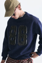 Oversize Bisiklet Yaka Sweatshirt