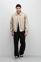 Oversize Deri Bomber Ceket