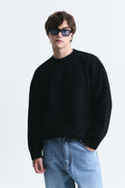 Oversize Fitilli Triko Kazak