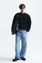 Oversize Fitilli Triko Kazak