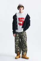 Oversize Rakam Baskılı Sweatshirt