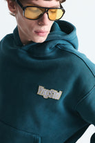 Oversize Sırt Baskılı Sweatshirt