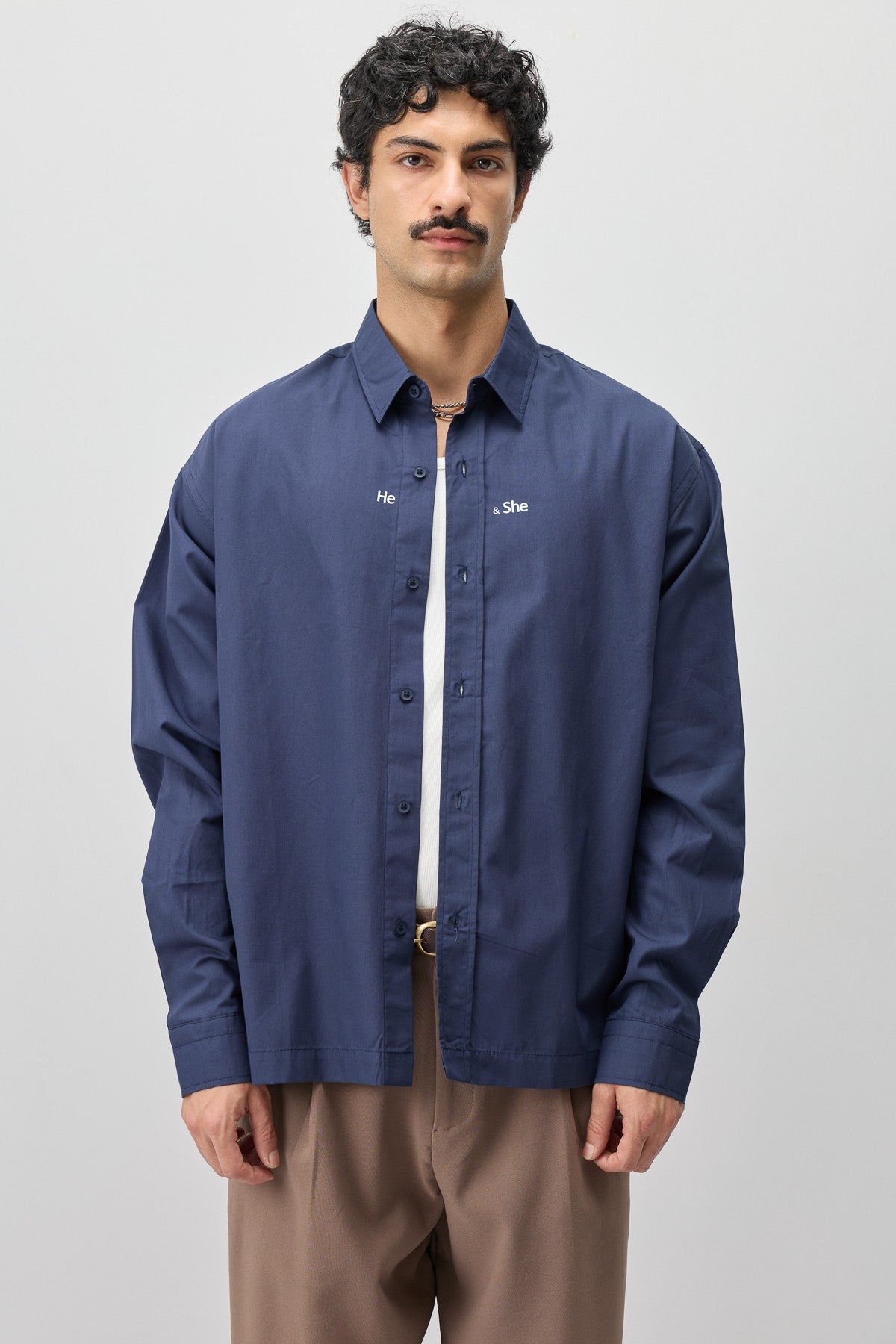 Uzun Kollu Boxy Fit Gömlek