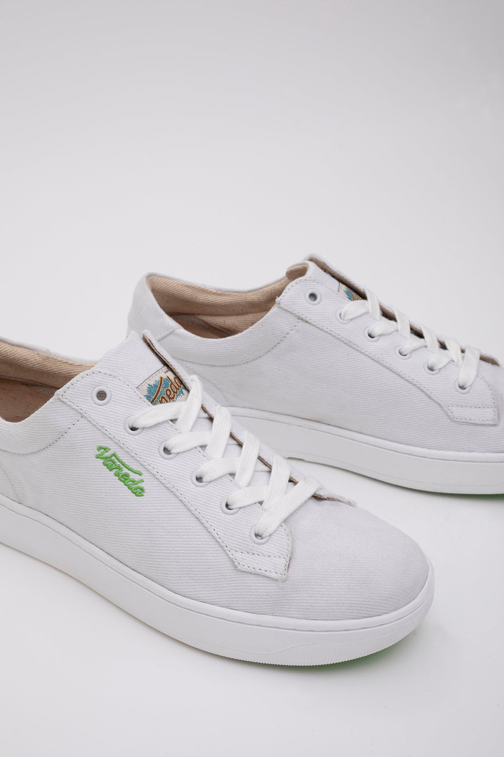Vaneda-1388 V Mich Free Kanvas Sneaker Kadın Ayakkabı Beyaz-Sneakers-4-roqelvaxirum.shop