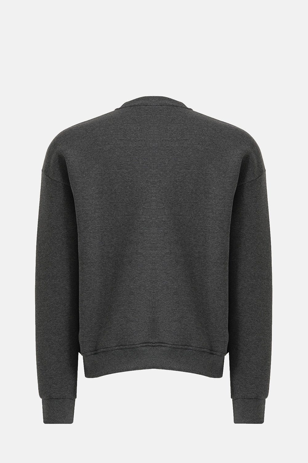 Vaneda-Bisiklet Yaka Oversized Fit Next Unisex Sweatshirt Antrasit-2-roqelvaxirum.shop