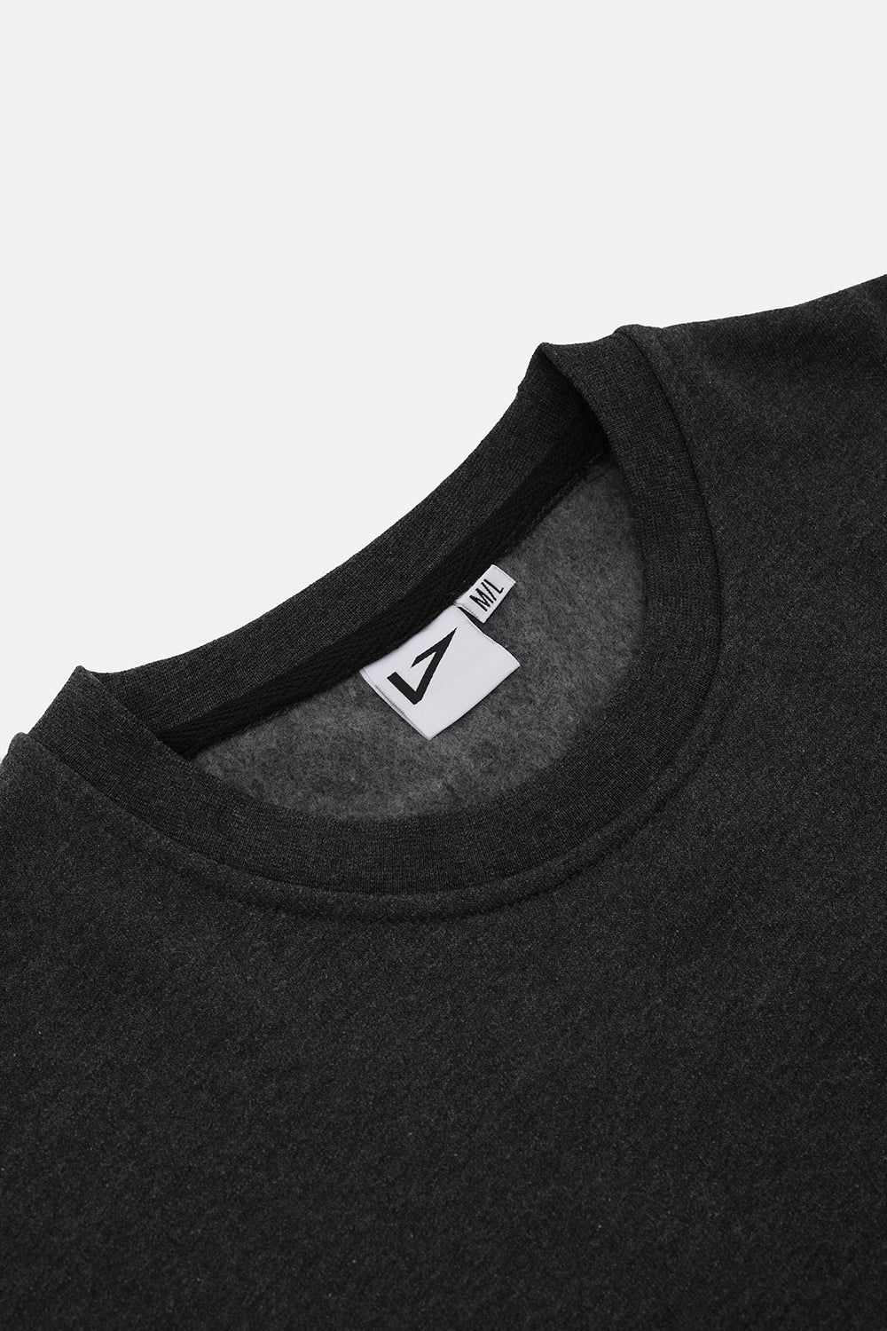 Vaneda-Bisiklet Yaka Oversized Fit Next Unisex Sweatshirt Antrasit-3-roqelvaxirum.shop