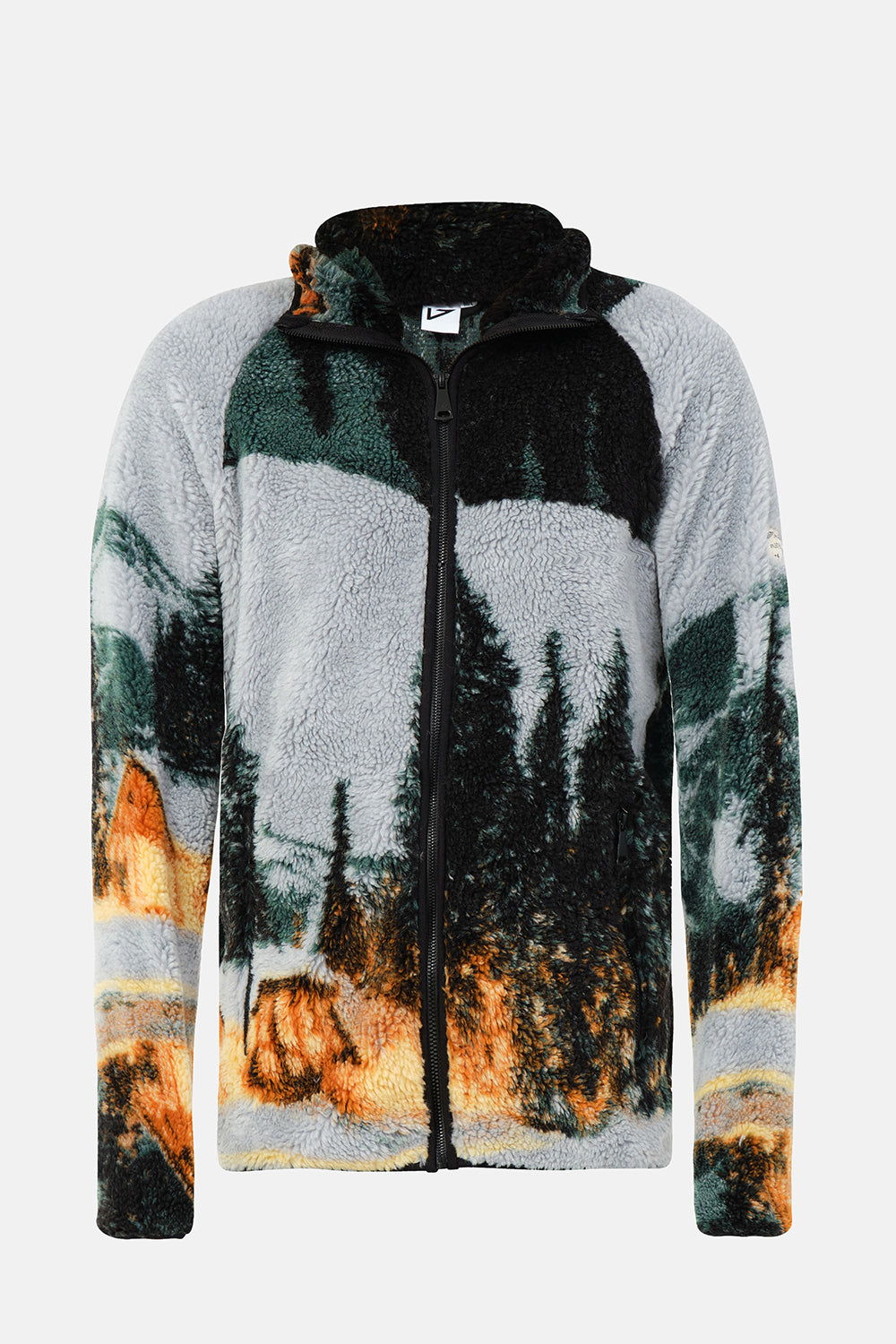 Vaneda-Tam Fermuarlı Sherpa Next Polar Desenli-1-roqelvaxirum.shop