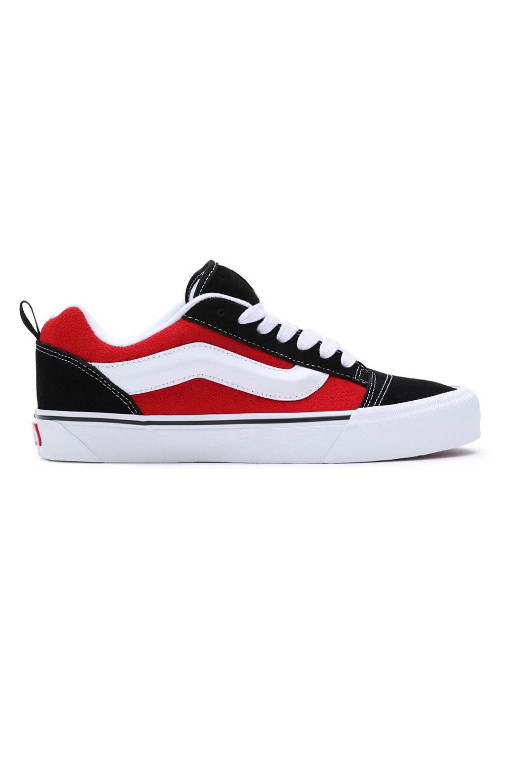 Vans-Knu Skool Red/True White-Sneakers-1-roqelvaxirum.shop
