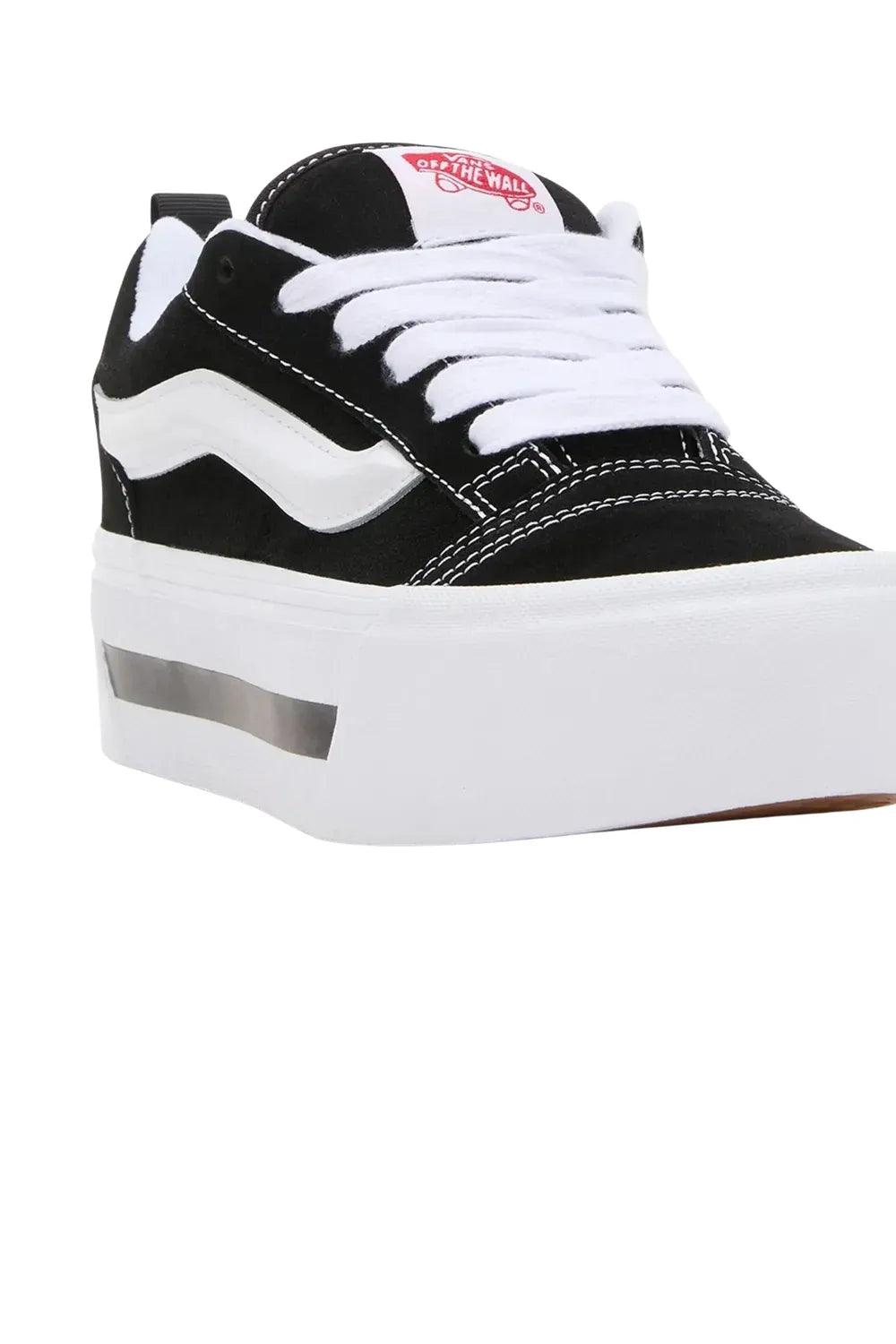 Vans-Knu Stack Black / White-Sneakers-5-roqelvaxirum.shop