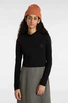 Vans-Mini Mock Neck LS Black-T-Shirts-1-roqelvaxirum.shop