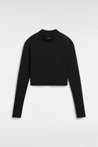 Vans-Mini Mock Neck LS Black-T-Shirts-4-roqelvaxirum.shop