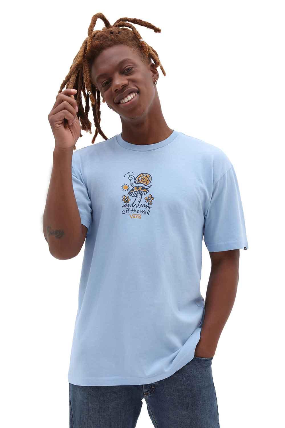 Vans-Off The Snail SS Tee Cashmere Blue-T-Shirts-1-roqelvaxirum.shop