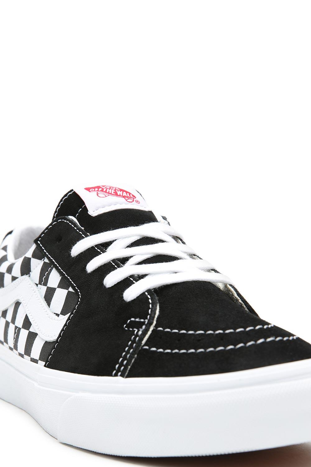 Vans-UA SK8-Low Canvas Suede Black Checkerboard-Sneakers-8-roqelvaxirum.shop
