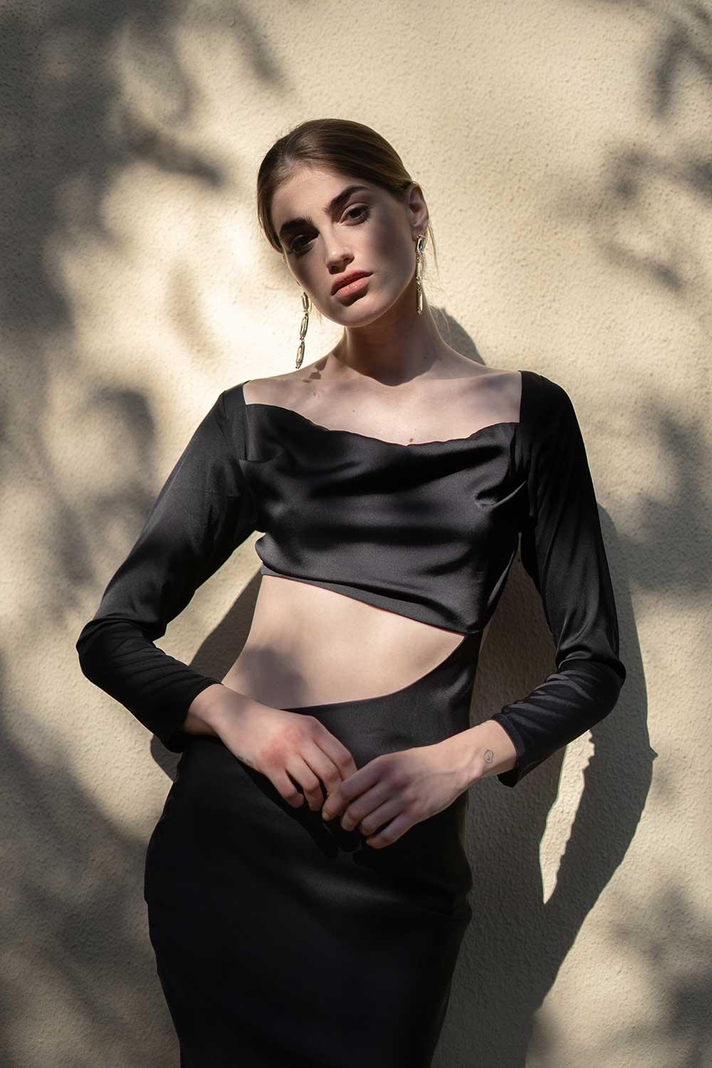Veryself-Onyx Cut-out Dress-Elbise-3-roqelvaxirum.shop