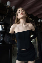 Veryself-Perception Feathered Corset-Top-6-roqelvaxirum.shop