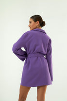 Vifafi-Purple Royal Mor Oversize Ceket Elbise-Ceket-6-roqelvaxirum.shop