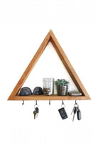 Vune Concept-El Yapımı Ahşap Üçgen Anahtarlık - Raf-Duvar Rafı-1-roqelvaxirum.shop