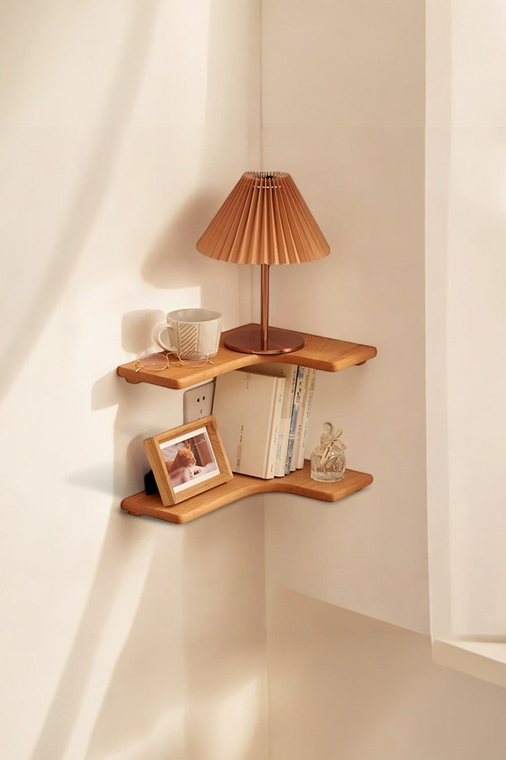 Vune Concept-Nefin El Yapımı Masif Ahşap Raf 2li Set-Duvar Rafı-1-roqelvaxirum.shop