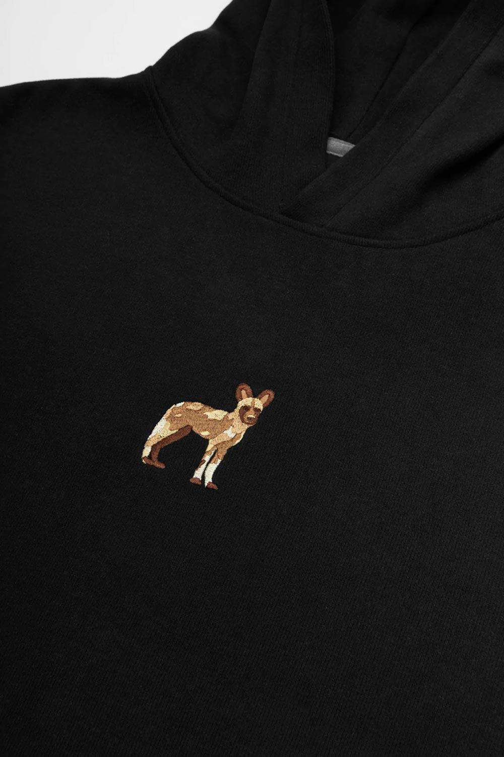 WWF Market-Afrika Yaban Köpeği Hoodie - Siyah-Sweatshirts & Hoodies-2-roqelvaxirum.shop