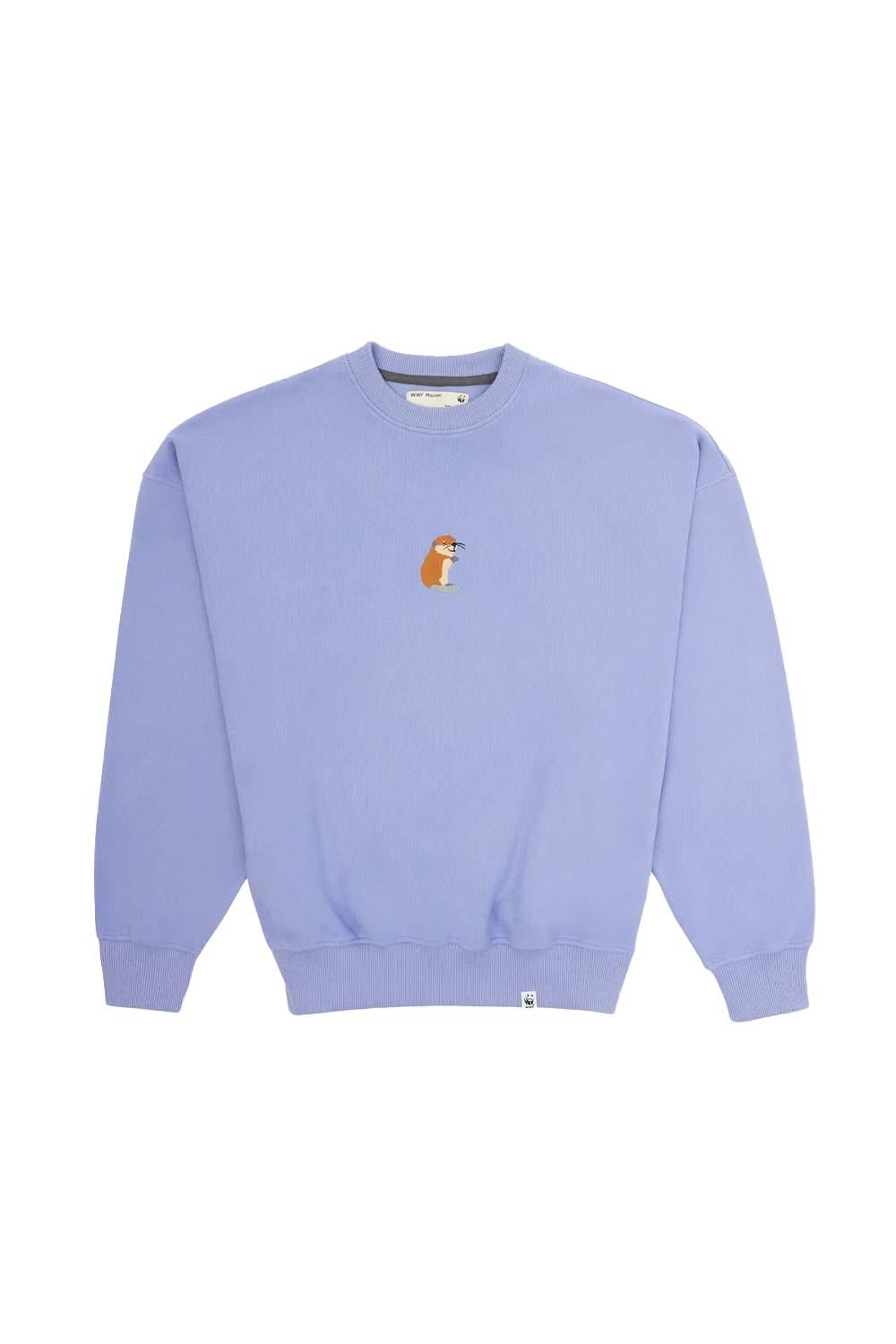 WWF Market-Beaver Kit Sweatshirt - Lilac-Sweatshirts & Hoodies-1-roqelvaxirum.shop