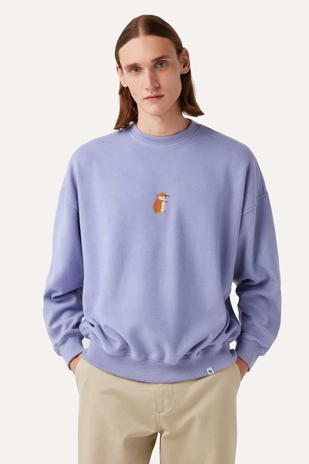 WWF Market-Beaver Kit Sweatshirt - Lilac-Sweatshirts & Hoodies-3-roqelvaxirum.shop