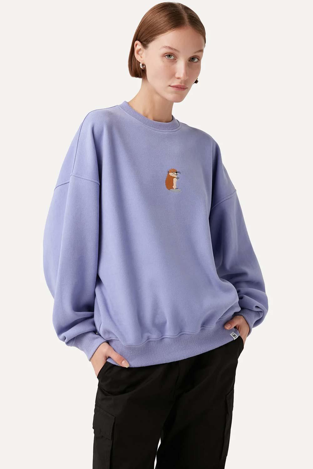 WWF Market-Beaver Kit Sweatshirt - Lilac-Sweatshirts & Hoodies-4-roqelvaxirum.shop