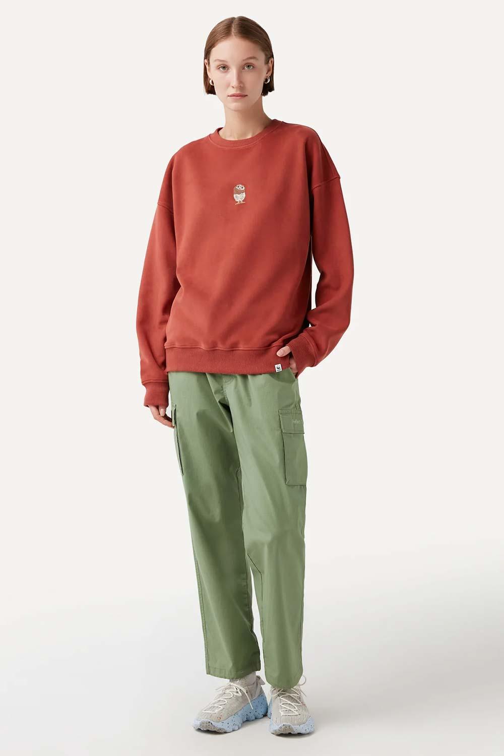 WWF Market-Cin Baykuşu Sweatshirt - Kiremit-Sweatshirts & Hoodies-7-roqelvaxirum.shop