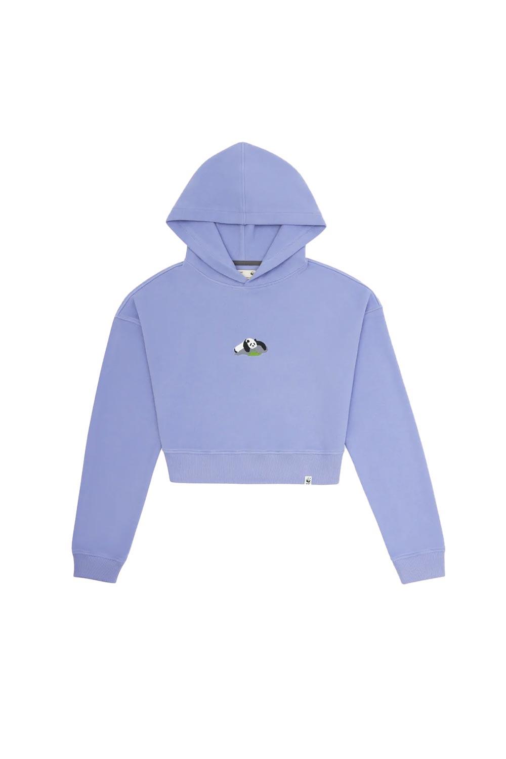 WWF Market-Dev Panda Crop Hoodie - Lila-Sweatshirts & Hoodies-1-roqelvaxirum.shop